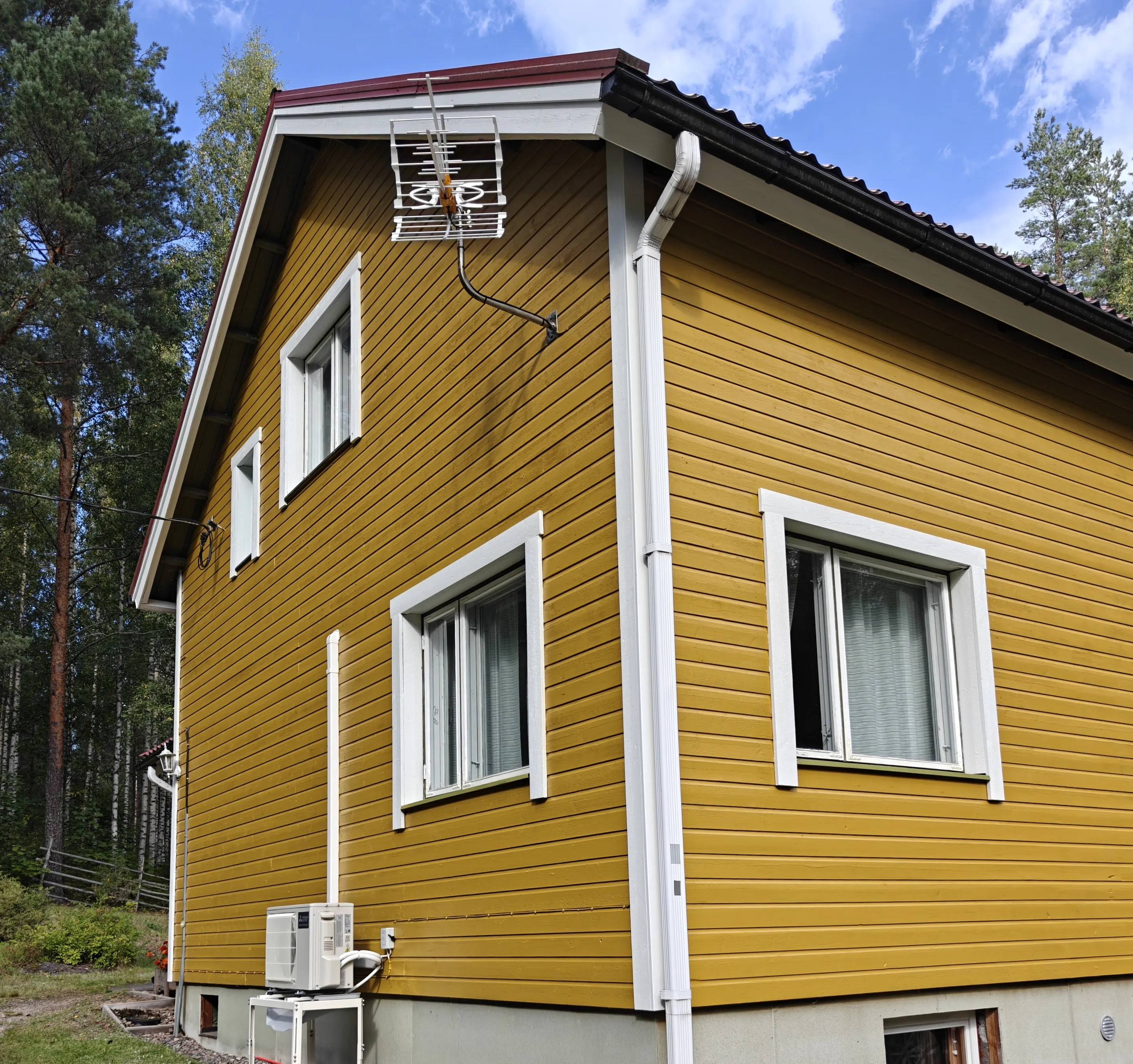 Gable exterior painting — after